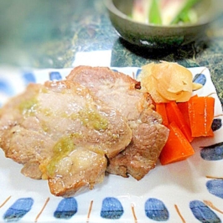 豚肉の柚子こしょう焼き